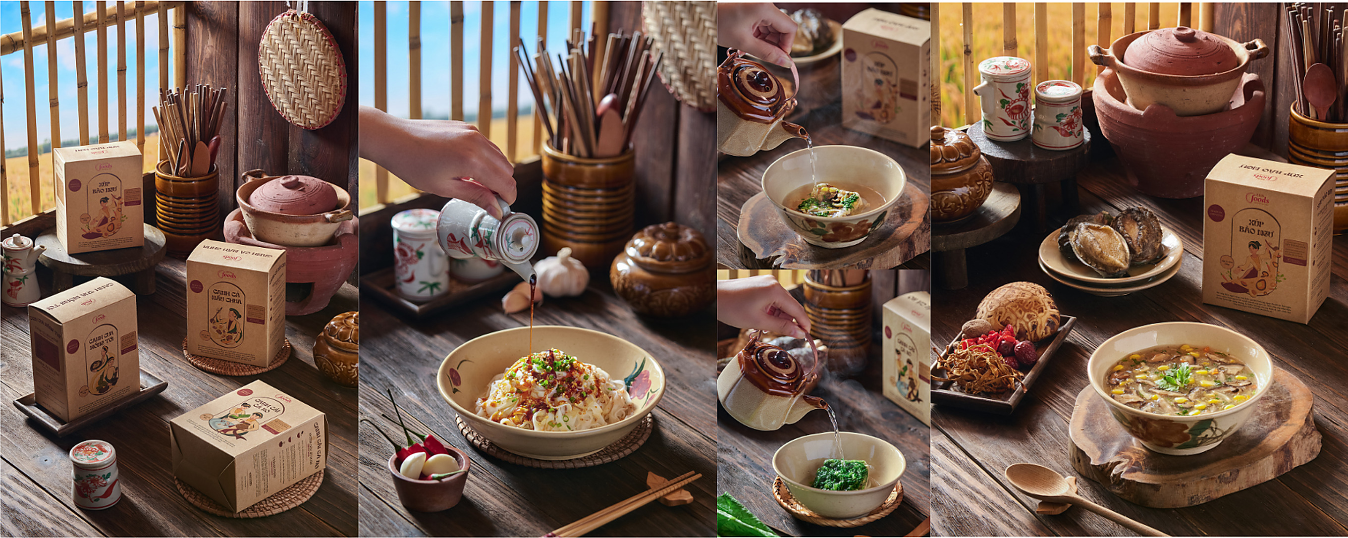 Ben Foods photoshoot concept for the ready-to-eat range