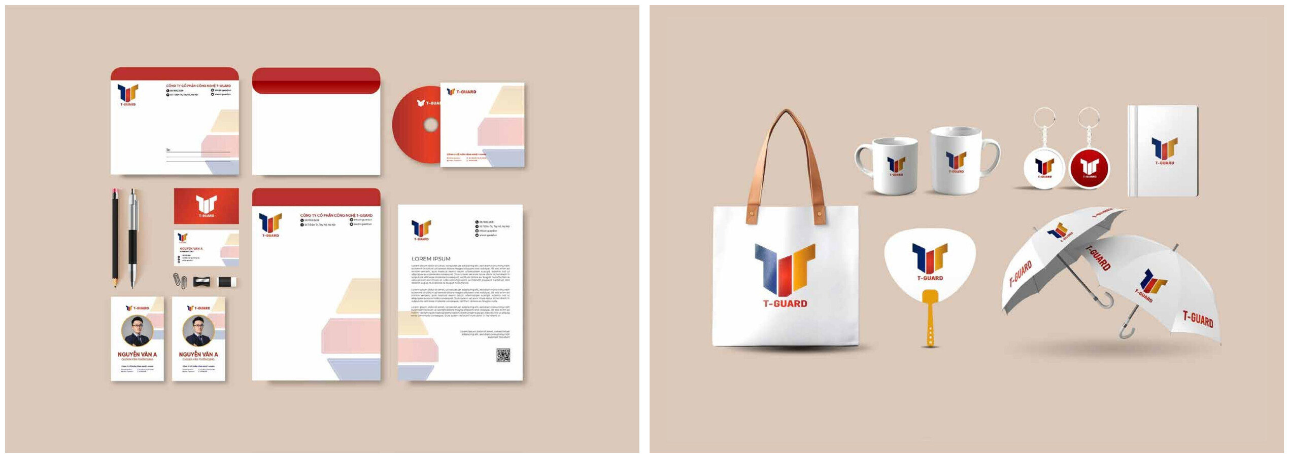 T-Guard stationery and merchandise